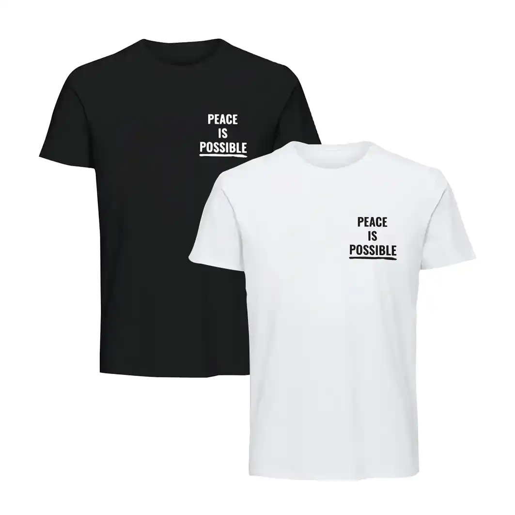Svenska freds t-shirt svart & vit