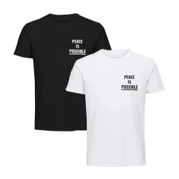 Svenska freds t-shirt svart & vit